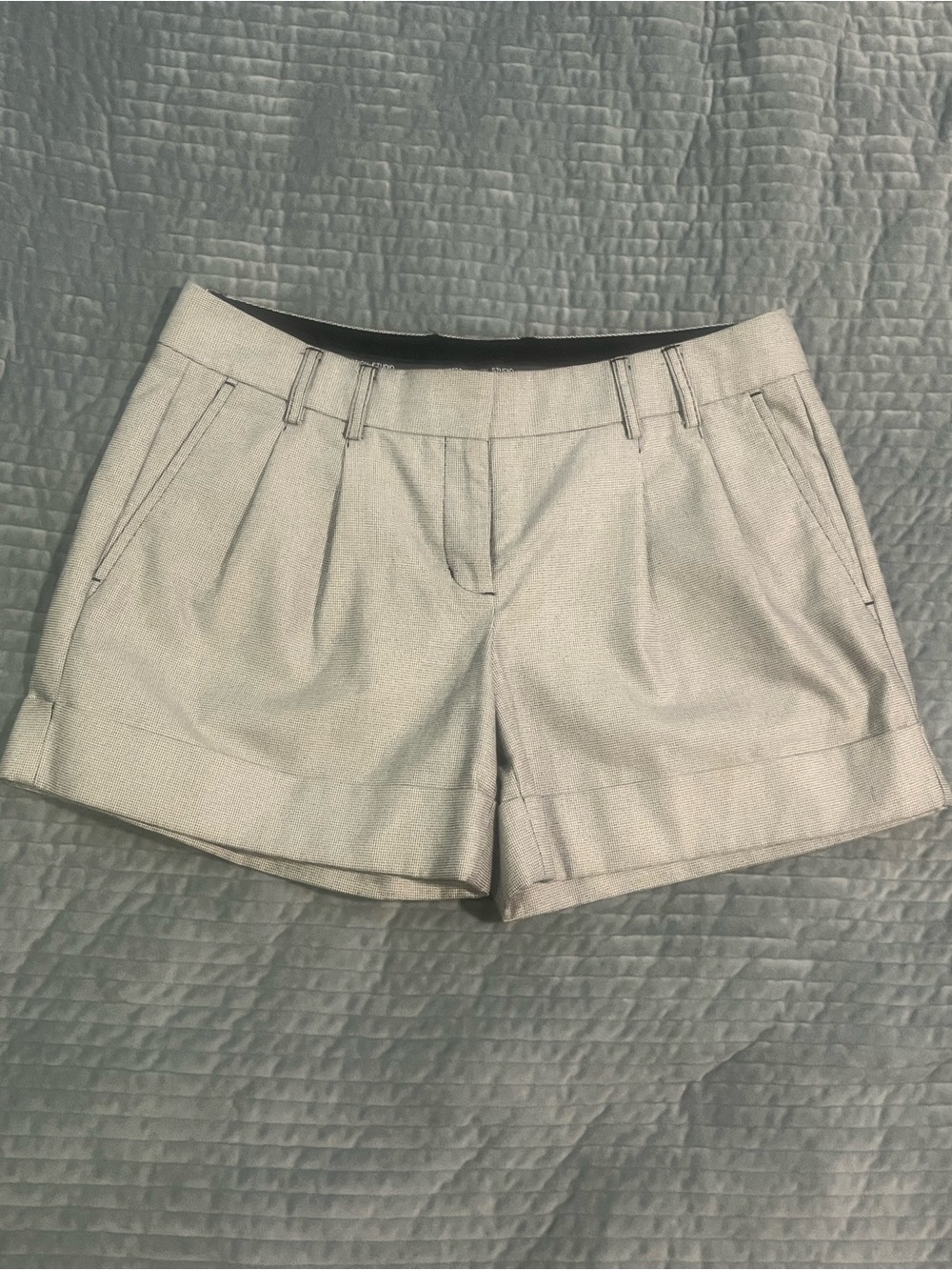 Express pleated cuff shorts